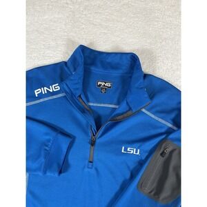 Ping Performance Ranger LSU Tigers Royal Blue 1/4 Zip Pullover Mens Size L